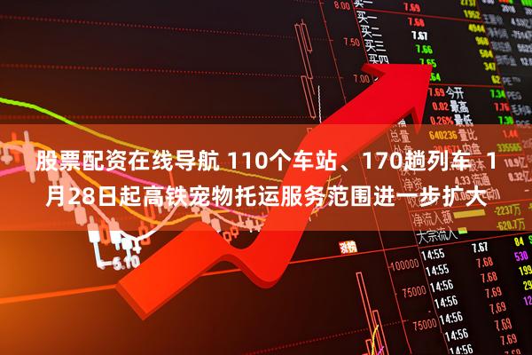 股票配资在线导航 110个车站、170趟列车 1月28日起高铁宠物托运服务范围进一步扩大